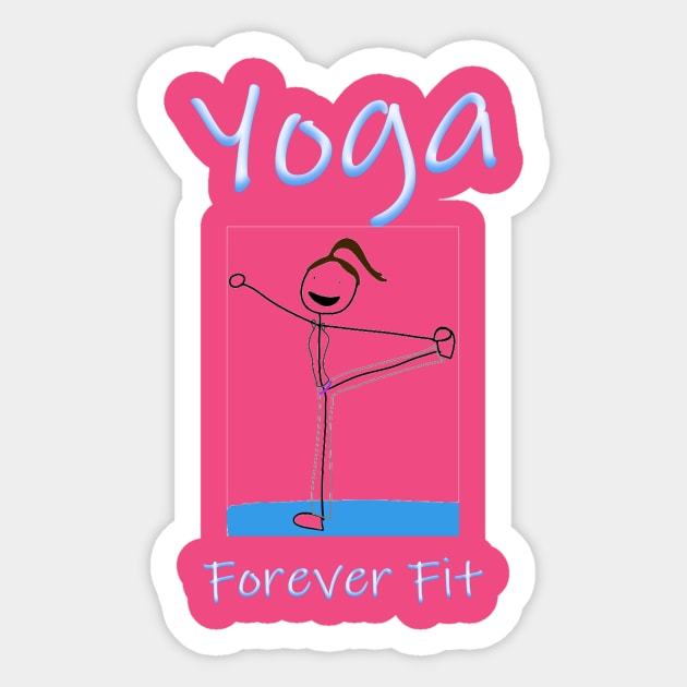 Yoga - Forever Fit Sticker by MerchCorner